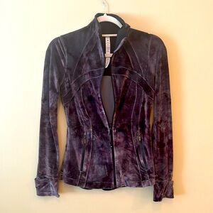 Lululemon dark purple velvet jacket. Size 6